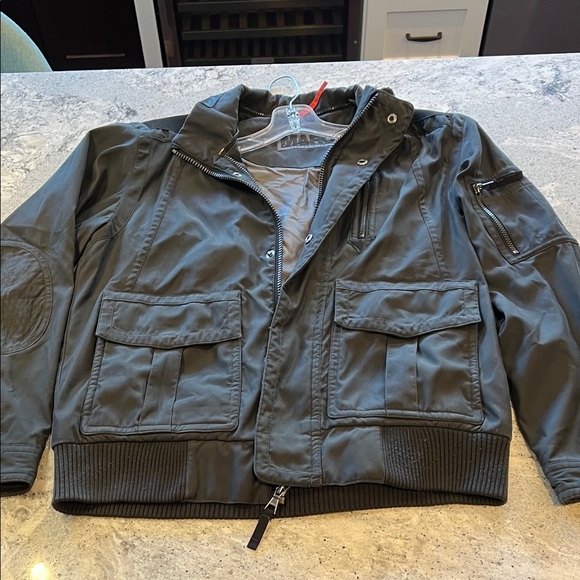 Andrew Marc Men's Black Bomber Jacket M - Picture 12 of 12